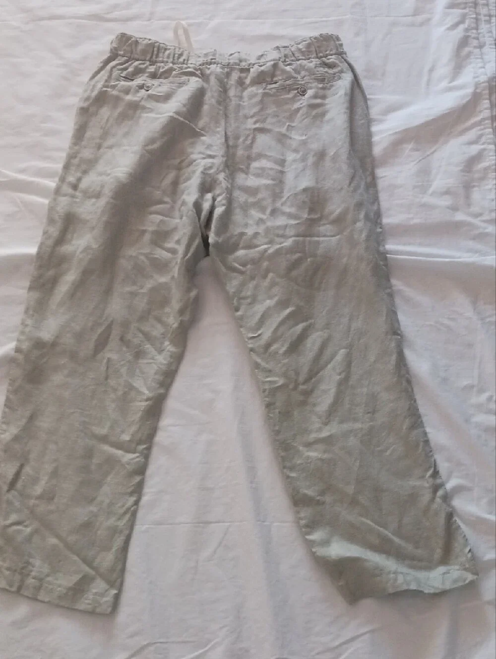 Tommy Bahama Taupe Linen-Blend Pants